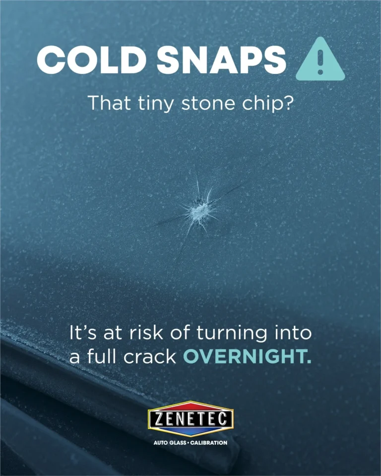 Stone chip repair at Zenetec Auto Glass in Barrie and Thornhill
